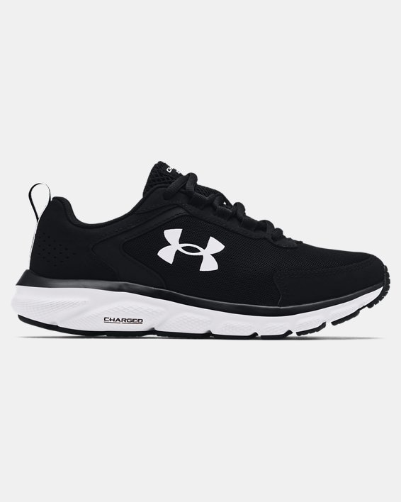 Women's UA Charged Assert 9 Wide (D) Running Shoes, Black, pdpMainDesktop image number 0